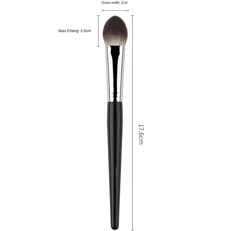 1/2PCS Peach Heart Blusher Brush - Precision Flat Applicator for Powder/Cream/Liquid, Vegan & Cruelty-Free Makeup Tool