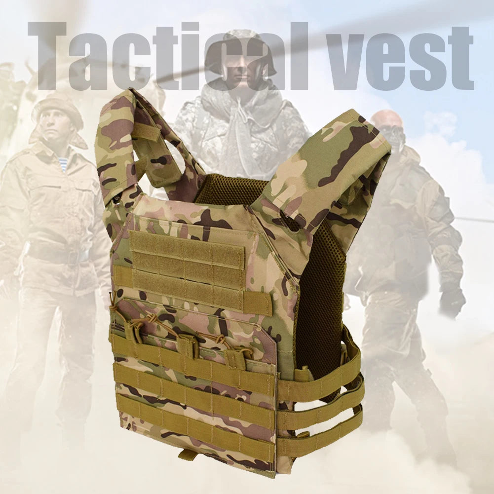 Military Tactical Vest Waterproof Outdoor Body Armor Lightweight JPC Molle Plate Carrier Hunting Vests CS Game Jungle Equipment