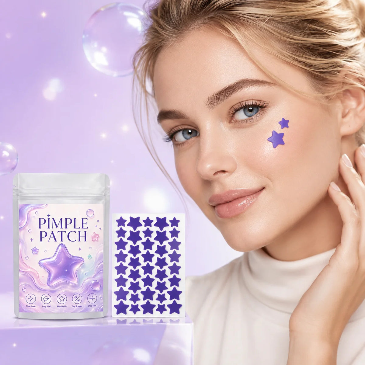 Purple Star Acne Patches – Fun Pimple Patches Set