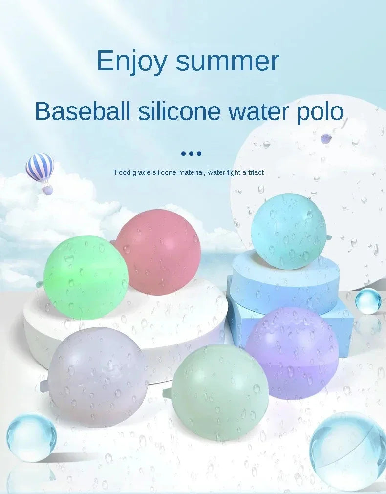 Reusable Water Balloons Toys Quick Fill Sealing Water Bomb for Summer Games Adults Outdoor Activities Toy Gifts
