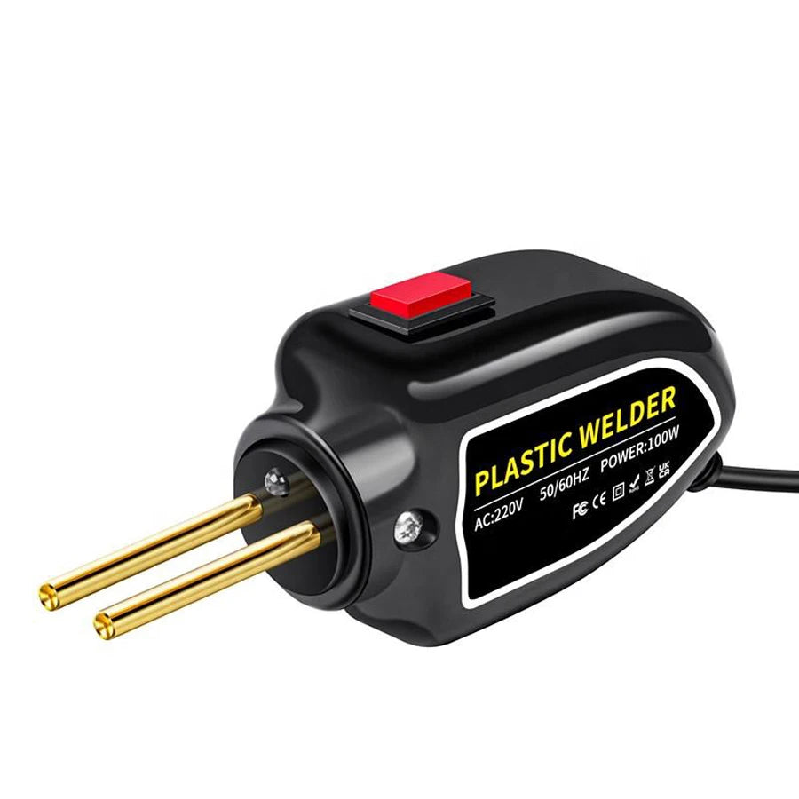Mini 100W Plastic Welding Machine Plastic Welder Gun 200pcs Hot Stapler Bumpers Heat Gun Plastic Welder Soldering Repair Tools