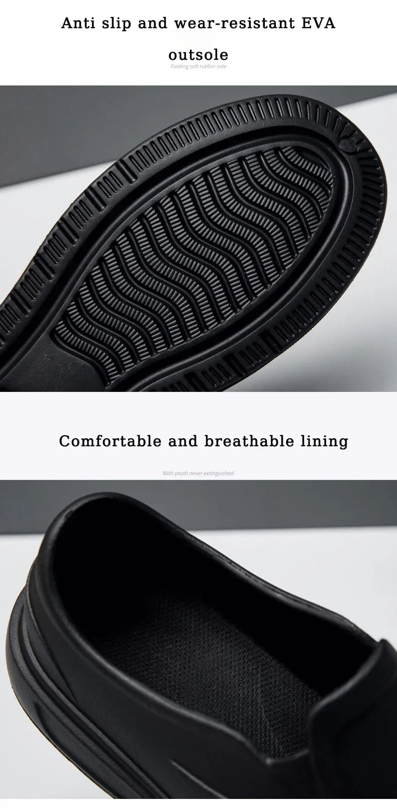 Men's Chef Shoes Anti Slip Oil Resistant Dirt Resistant Kitchen Shoes Work Shoes Quick Drying Rain Shoes Large Size Breath Clogs