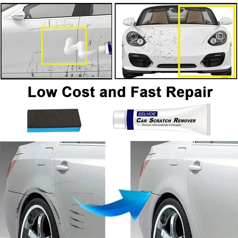 1set Car Scratch Remover Paint Care Tools Auto Repair Polishing Auto Body Compound Paste Paint Repair Kit Auto Accessories
