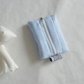 1pc Quilted Polyester Multi-Functional Storage Bag - Portable Makeup, Sanitary Pad & Jewelry Organizer with Zipper Closure
