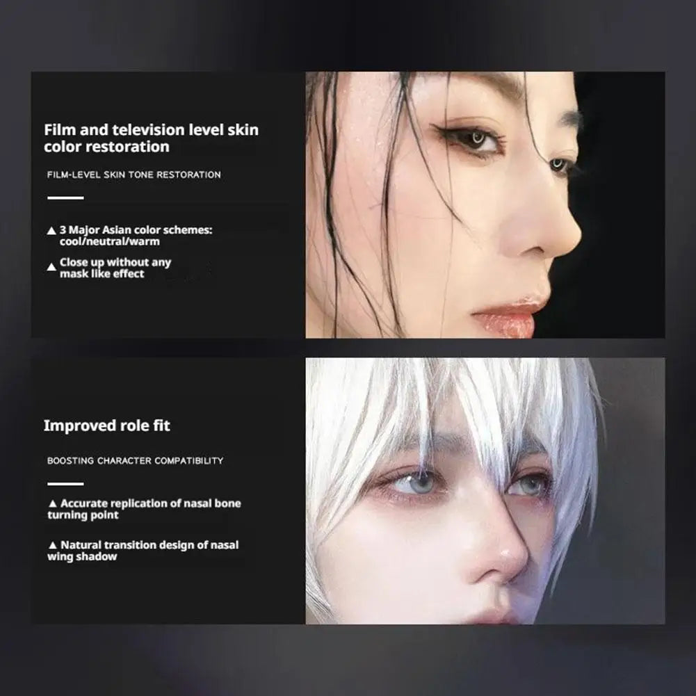 Cosplay Protein Silicone Nose Prosthetic Cosmetic Reusable Fake Nose Sculpting Gel Makeup Tool Skin Friendly Contouring Safe