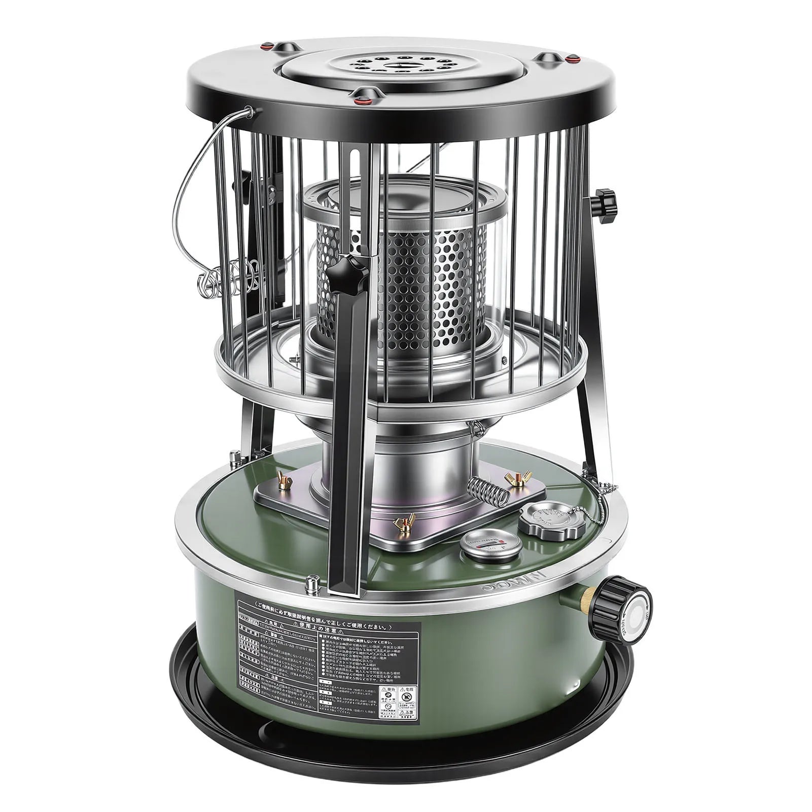 Kerosene Heater Adjustable Height Non Electric Portable 2 in 1 Stove Heater for Camping Garage Adjustable Height Kerosene Heater