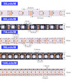 1-5M 144Leds/m WS2812B WS2813 WS2815 Led Strips 5050RGB Programmable Colored Running Flowing Led Strip Lights Led Ribbon DC5-12v