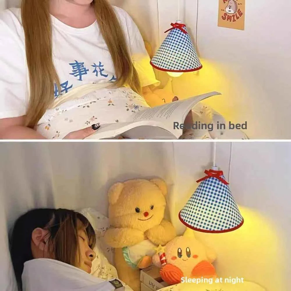 Wall-Mounted Night Light Hanging Bedside Lamp&Desk Light Essential Dorm Accessory for College Students' Upper Bunk Bed&Bedroom