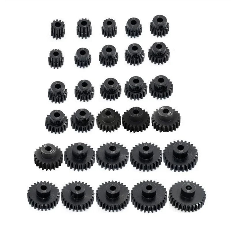 1/5PCS Metal Steel M1 Pinion Gear Sets 21T 22T 23T 24T 25T 5mm Shaft Motor Gears with Hex Key for 1/10 RC Brushless Brush Motor
