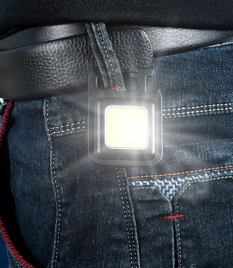LED Mini Multifunctional Flashlight Super Bright EDC Key Chain Light Outdoor Keychain Emergency Camping Flashlight Accessories
