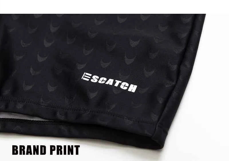 ESCATCH 2023 New Arrivals Men Swimwear Plus Size Fashion Printed Swimsuit Male High Quality Elastic Swim Trunks With Pad