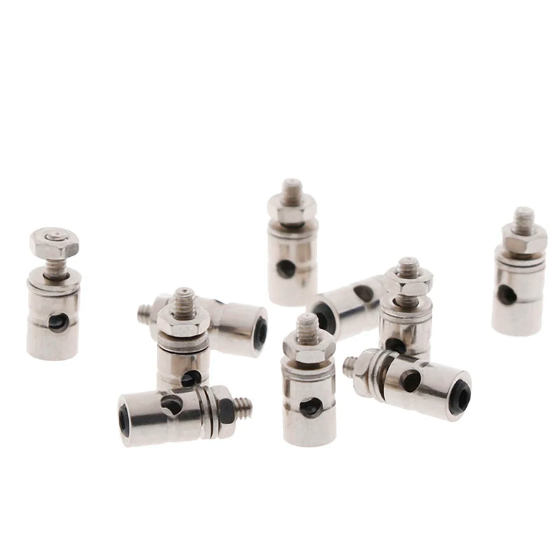 10Pcs RC Airplane Boat Pushrod Linkage Stopper Servo Connectors Adjustable Diameter Helicopter 2.1mm/1.8mm/1.3mm RC Boat