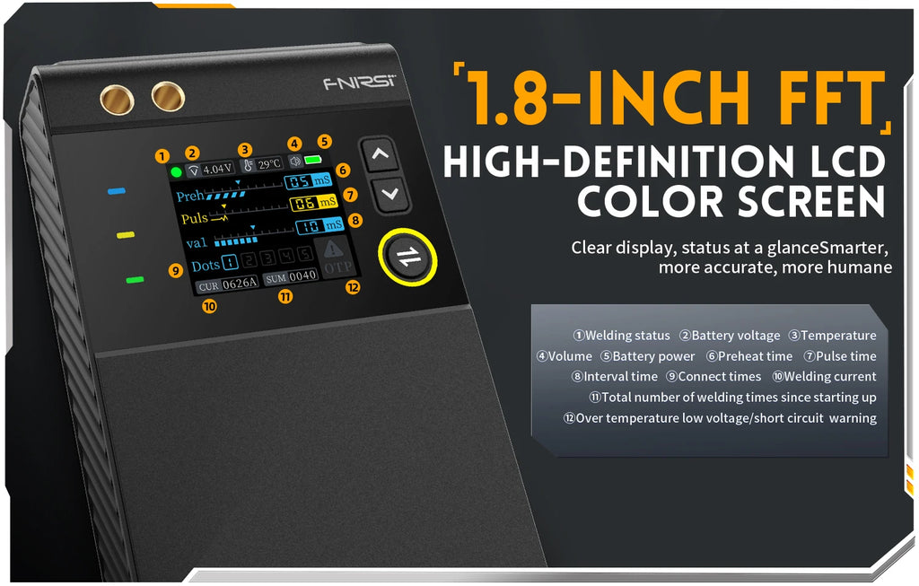 FNIRSI SWM-10 spot welder, 18650 battery assembly, up to 0.25mm, 5000mAh