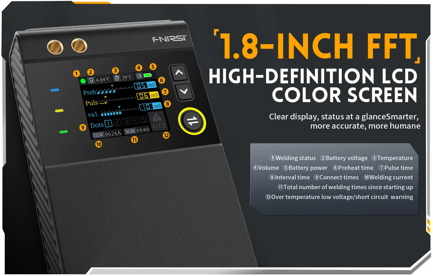 FNIRSI SWM-10 spot welder, 18650 battery assembly, up to 0.25mm, 5000mAh