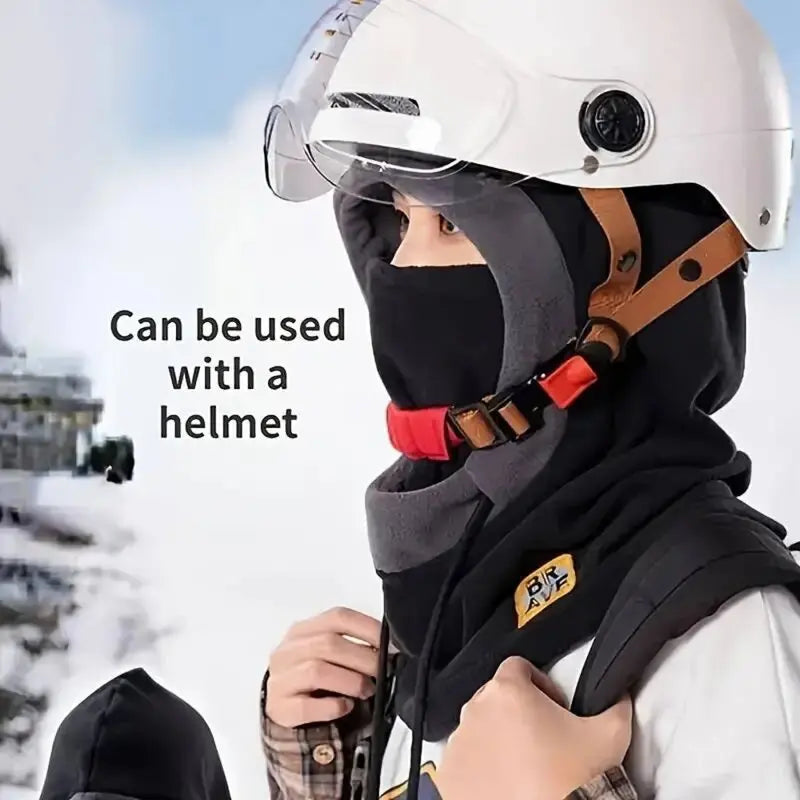 Fleece Winter Balaclava Hat With Neck Warmer Face Mask