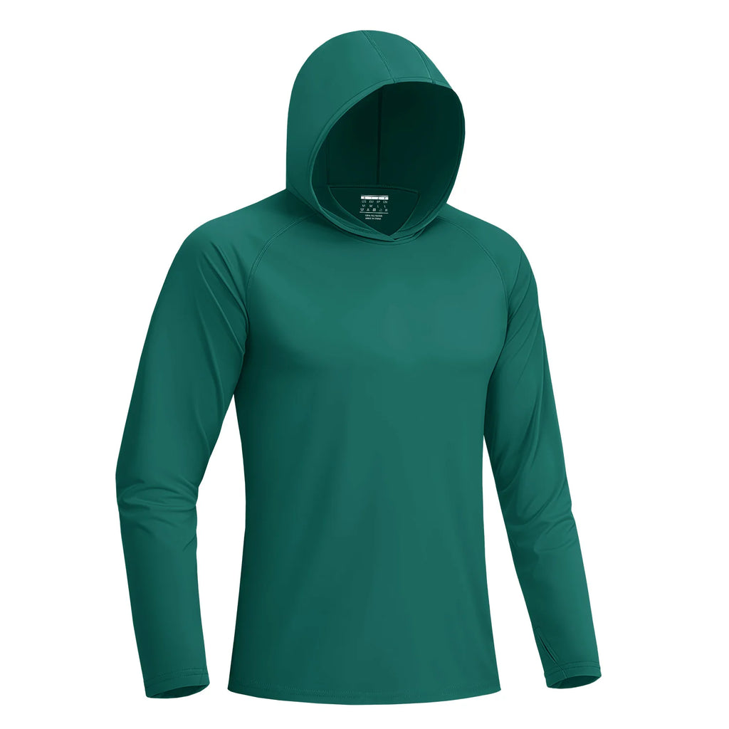 TACVASEN Sun Protection Shirts Mens Long Sleeve Hoodie Casual UV-Proof T-Shirts Breathable Lightweight Quick Dry T shirts Swim