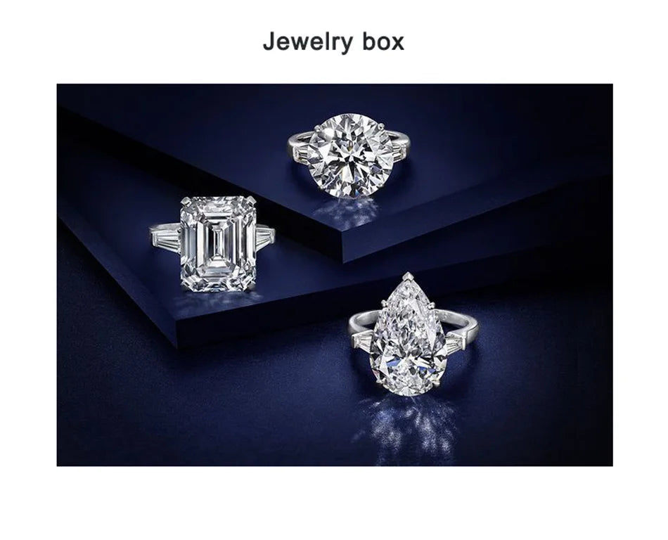 Oirlv Leather Jewelry Ring Box Jewelry Organizer Necklace Pendant Bracelet Long Chain Storage Box Packaging Gift Box for Wedding