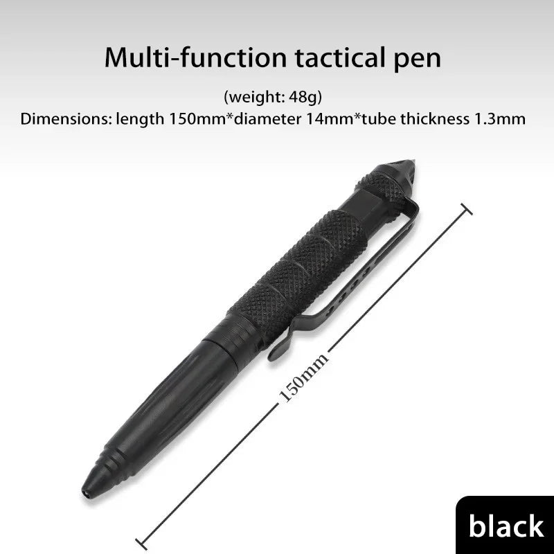 Tactical Pen Self Defense Multifunction Emergency Survival Tool Glass Breaker Tungsten Steel Writing Pen Outdoor Rescue Escape