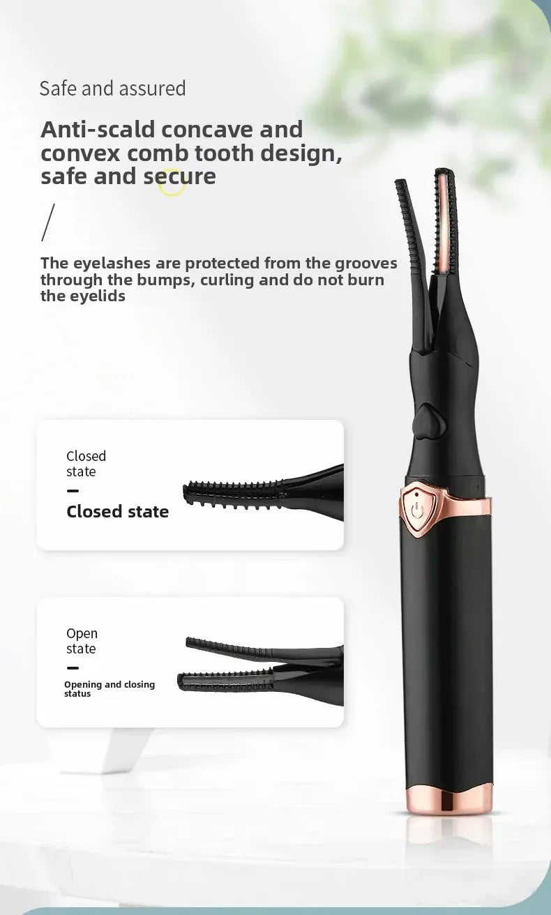 Electric Eyelash Curler Electric Heating Long-lasting Shaping Intelligent Temperature Control Portable and Not Harmful Makeup