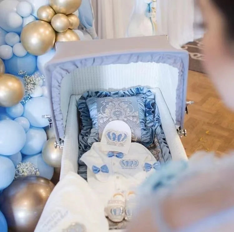 5pcs Newborn Baby Nursery Kids Outfit Clothing Cotton Infant Care Wrapped Baby Products Pants Mittens Receiving Blanket