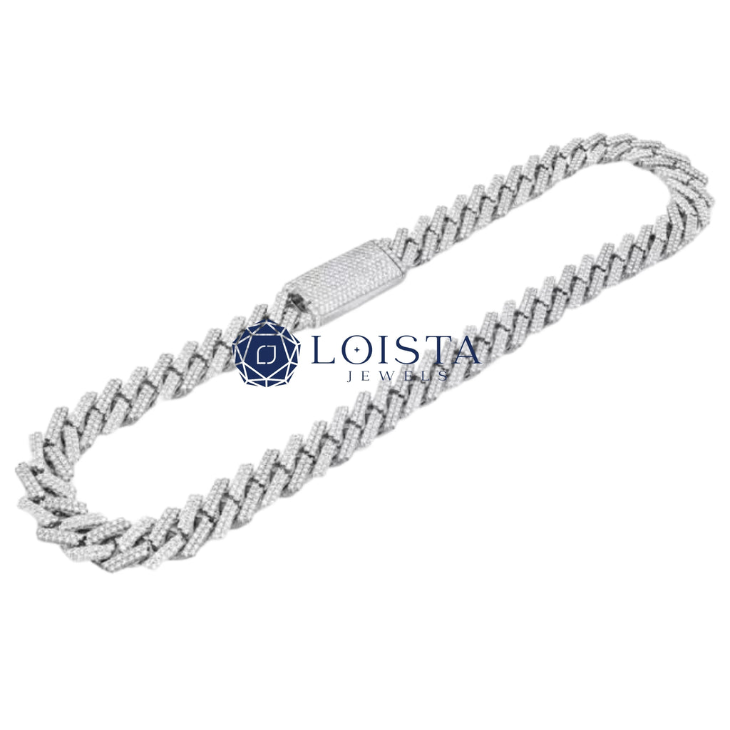 IGI Certified Lab Grown Diamond Hip Hop Cuban Link Chain Necklace In Gold Iced Out Chain for Men