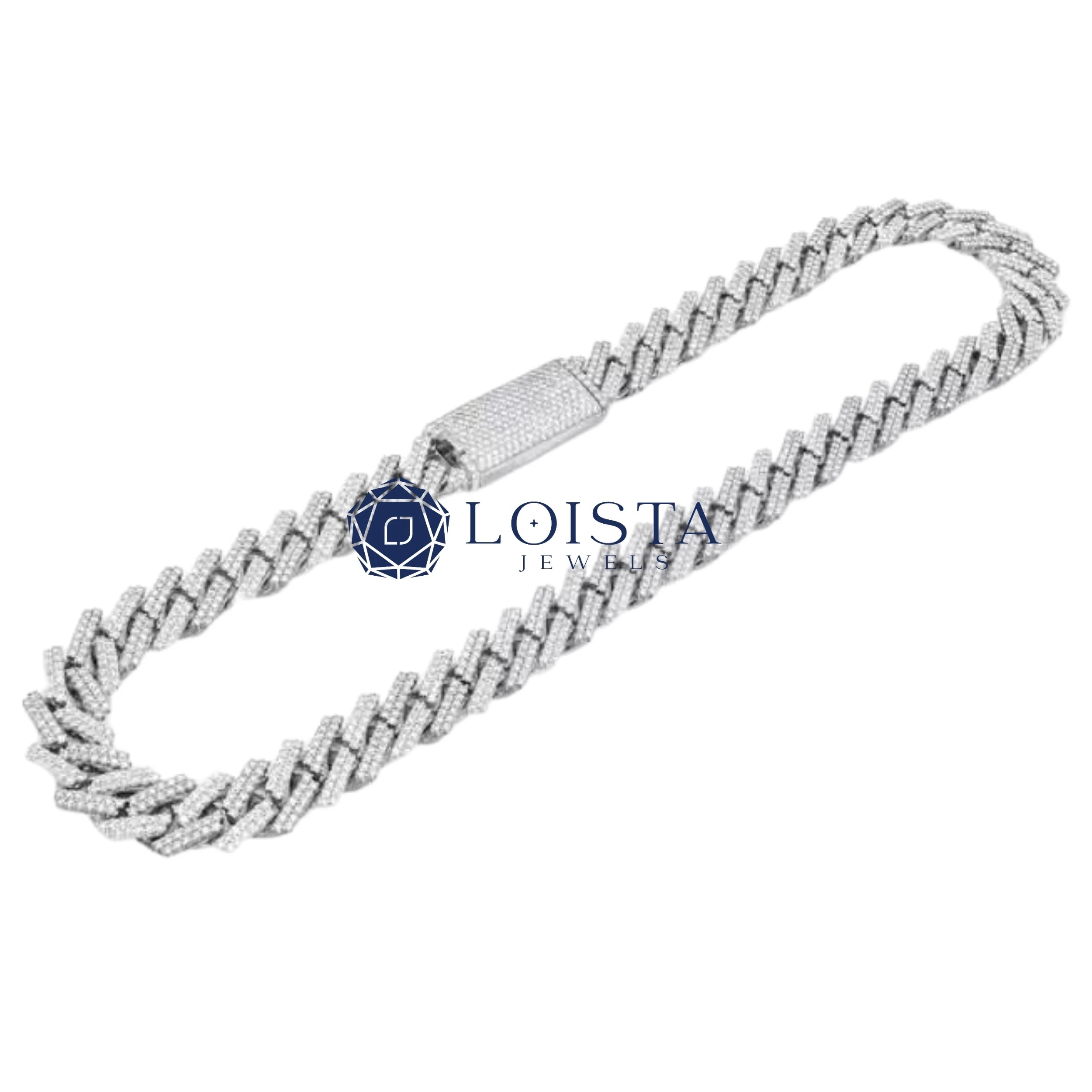IGI Certified Lab Grown Diamond Hip Hop Cuban Link Chain Necklace In Gold Iced Out Chain for Men