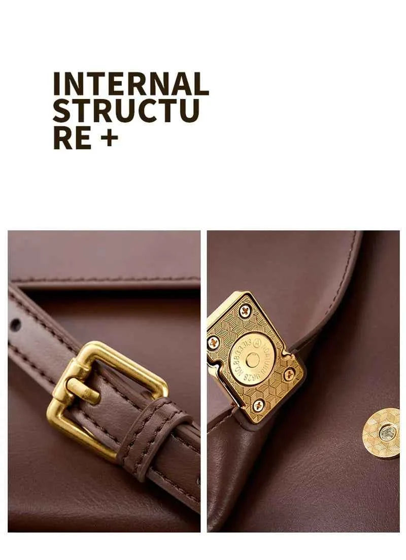 100% Genuine Leather Women's Shoulder Bag High Quality Luxury Designer Crossbody Bags Fashion Cowhide Female Handbags