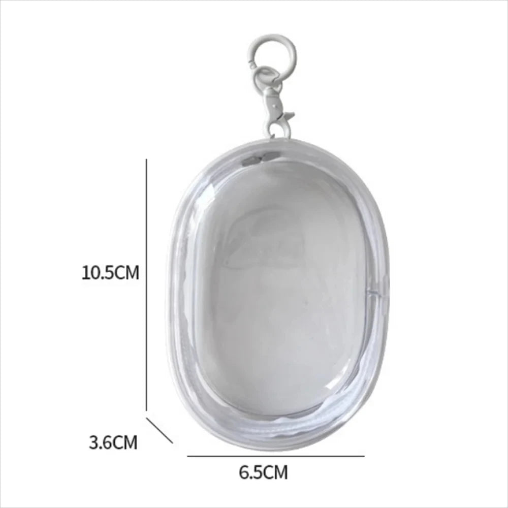 Jewelry Organizer Transparent Storage Box Pouch Mystery Box Keychain Bag Storage Case Thicken Wallet Cute Doll Bag Organization