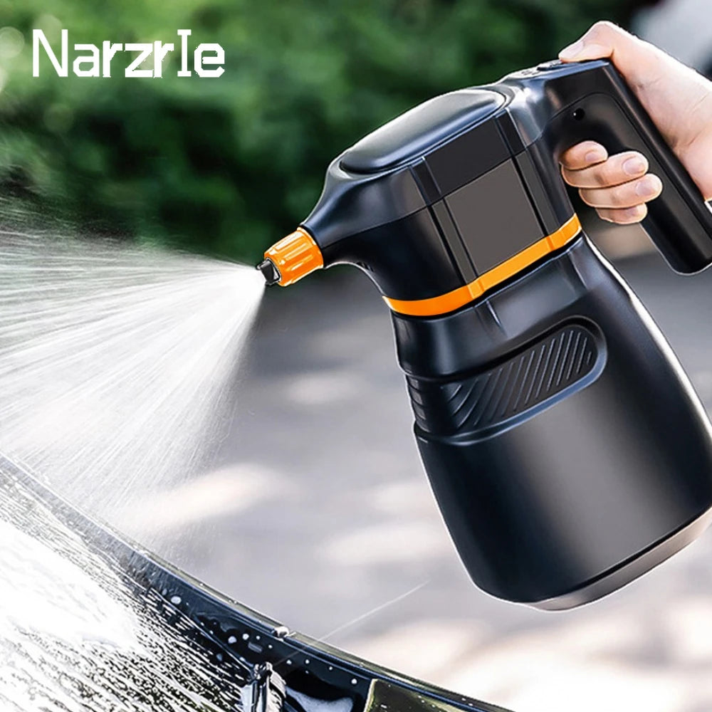 2L Electric Foam Sprayer Car Wash Clean Detailing Snow Cannon High Pressure Water Gun Battery Powered for Car Wash Foam Can