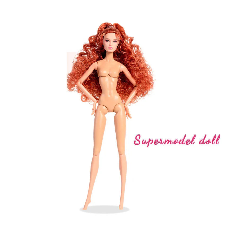 32cm Fashion Star Supermodel Doll New Upgrade 1/6 Babi Exquisite Makeup Long Hair White Skin Joints Movable Daily Dress Up Toys