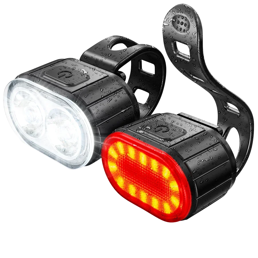 BUCKLOS Bike Lighting Front and Rear Lights Bicycle Lamp Led Cycling Light Bike Flashlight for Bicycle Front Taillight Lantern