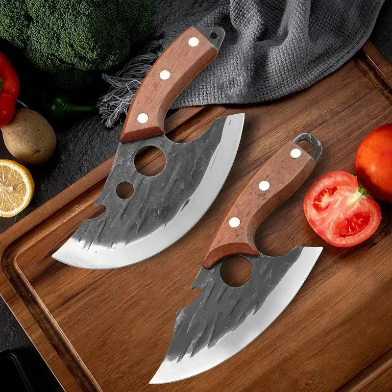 2025new Outdoor Pick Bones Dedicated Knife Hand-Forged Meat Cutting Knife Slaughter Professional Meat Selling Knife