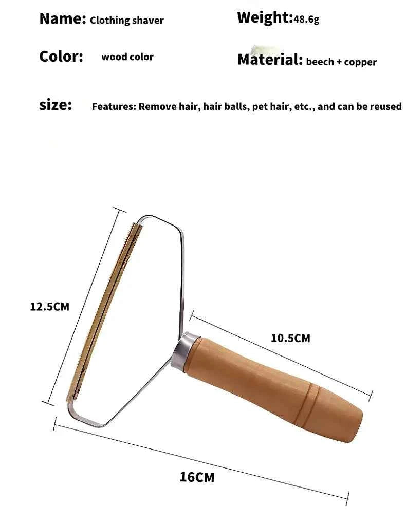 Wooden Epilator Sweater Clothes Shaver Fabric Clothes Sweater Lint Removers Manual Portable Wooden Lint Trimmer Comb Shaver