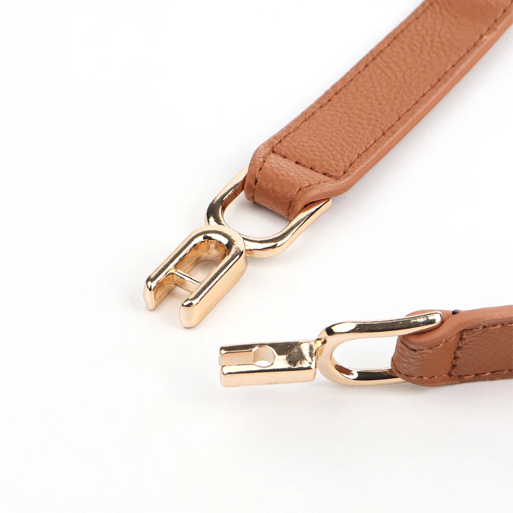 Women Skinny Belt for Dresses Ladies Fashion Elastic Belts Waist Band Cinch Waistband