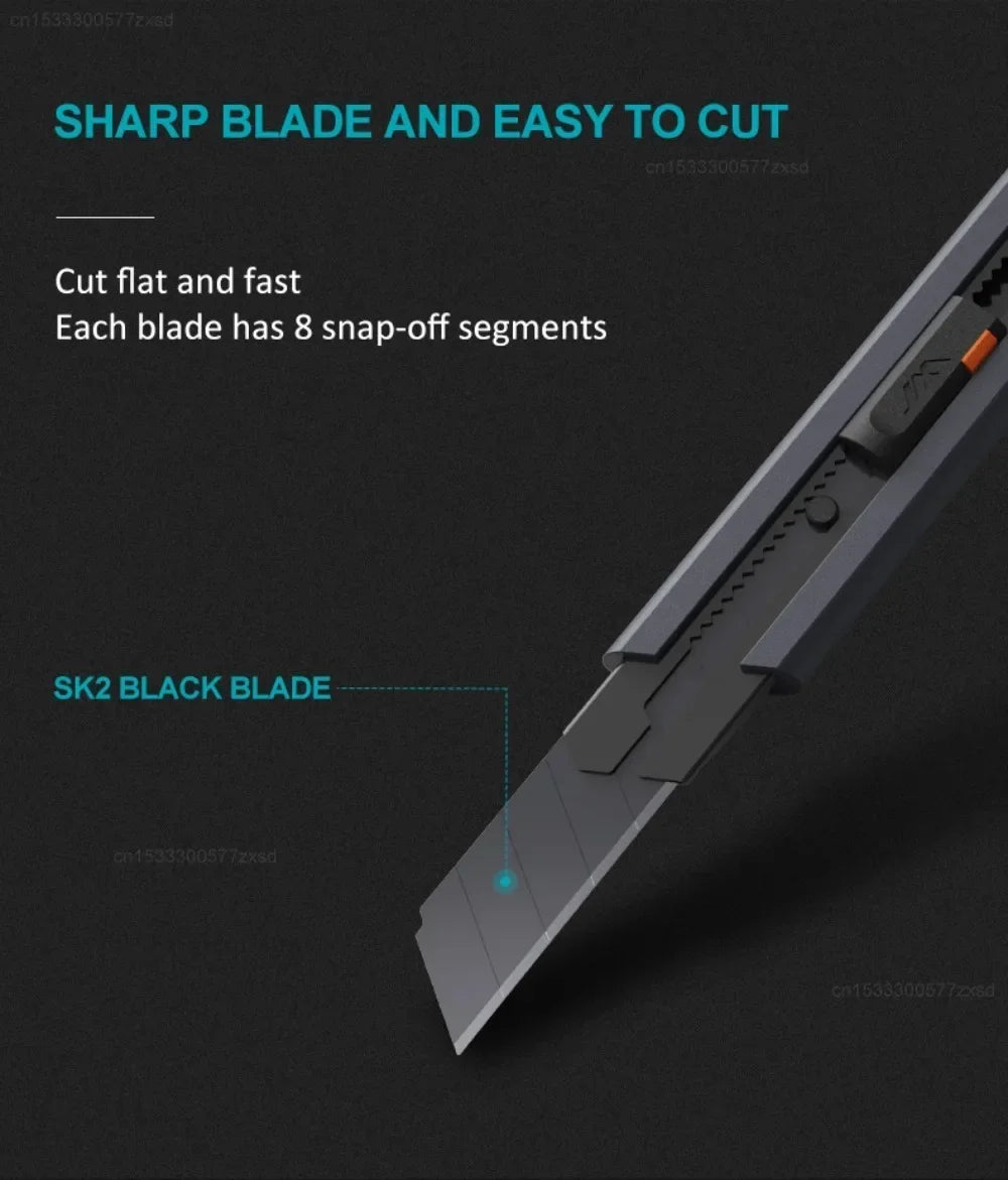 Jimihome 0.79inch Stretch Utility Knife Paper Cutters Carbon Steel Blades Pocket Knife with Safety Lock Handicraft Tool