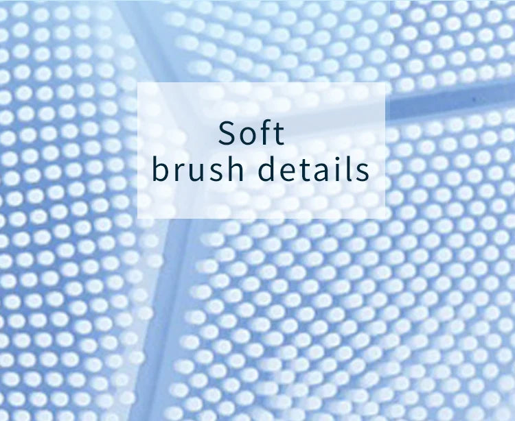 2 in 1 Electric silicone EMS LED 3 Modes Facial Cleansing Brush Introducer Beauty Device Ultrasonic Face Cleaning Massage Tool