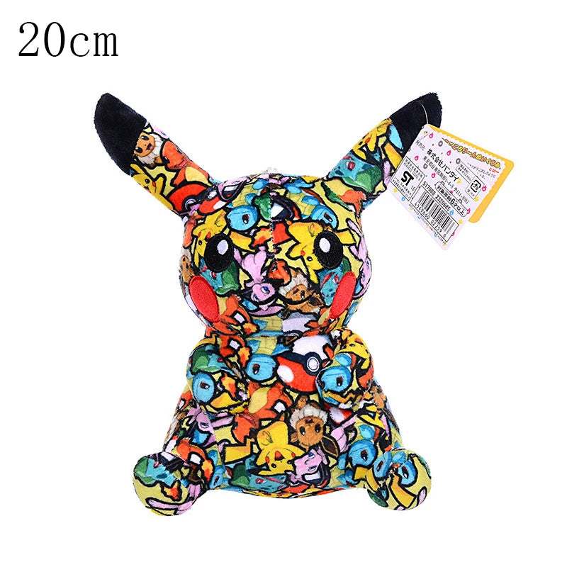 Pikachu Peluche Shiny Charizard XY Stuffed Plush Toy Eevee Garchomp Chikorita Sudowoodo Sprigatito Peluche,Birthday Kids Gifts