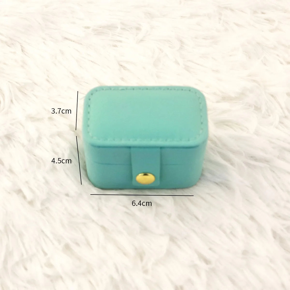 Mini Ring Box Portable Small Jewelry Organizer Display Travel Simple Mini Gift Case Boxes Leather Earring Necklace Holder