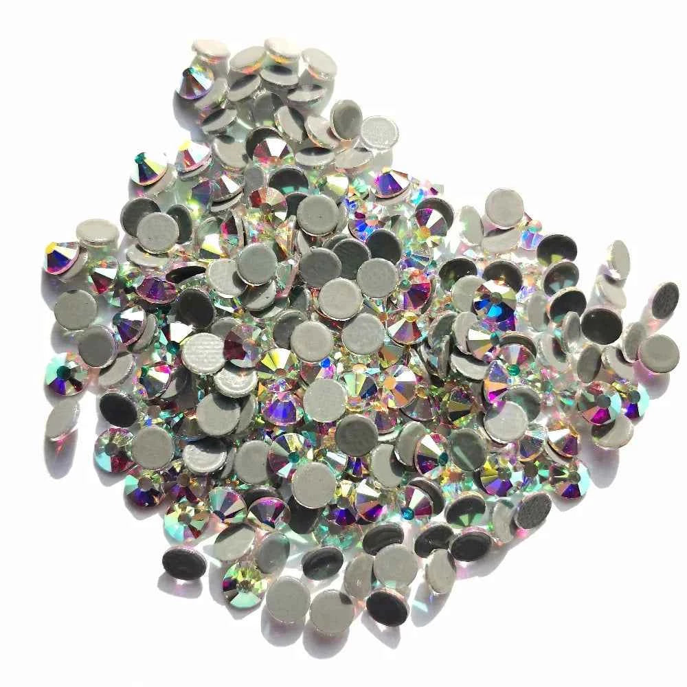 Hotfix Crystal AB Rhinestones DIY Iron On Jewelry Making Glass Beads Flatback Crafts Accessories Stones For Cap Dancing Dress