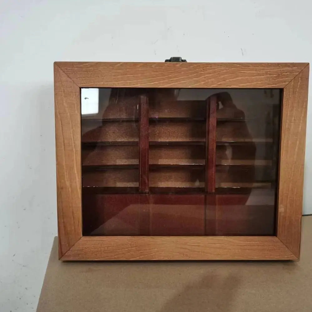 Bookshelf Decor Anxiety Bookshelf Home Desktop Decoration Fidget Toys Miniature Wooden Bookshelf Wooden Handmade Figurine Statue