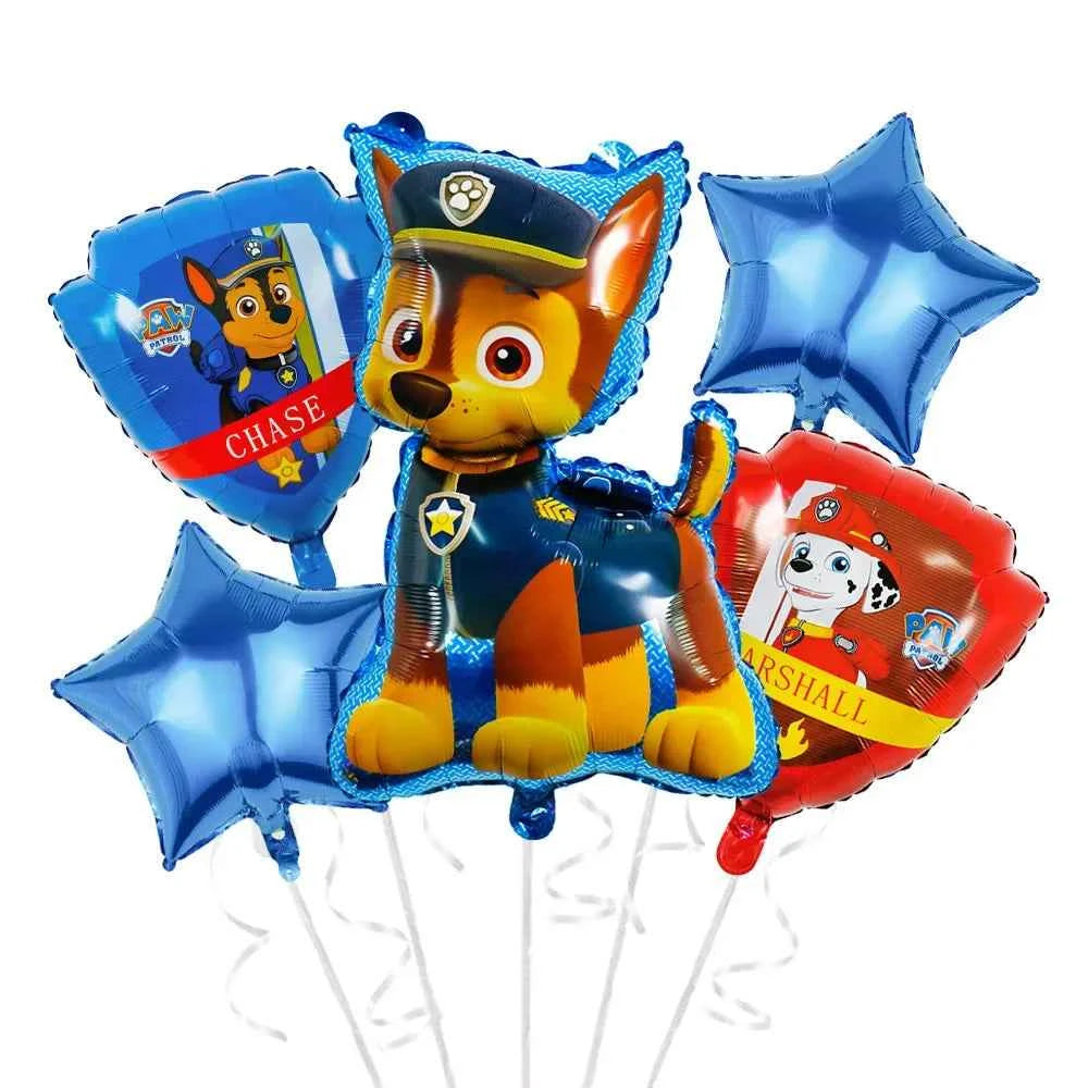 Skye Paw Patrol  Birthday Party Decoration Kids Shower Boys Girls Tableware Supplies Tablecloth Balloon Cake Topper Straw