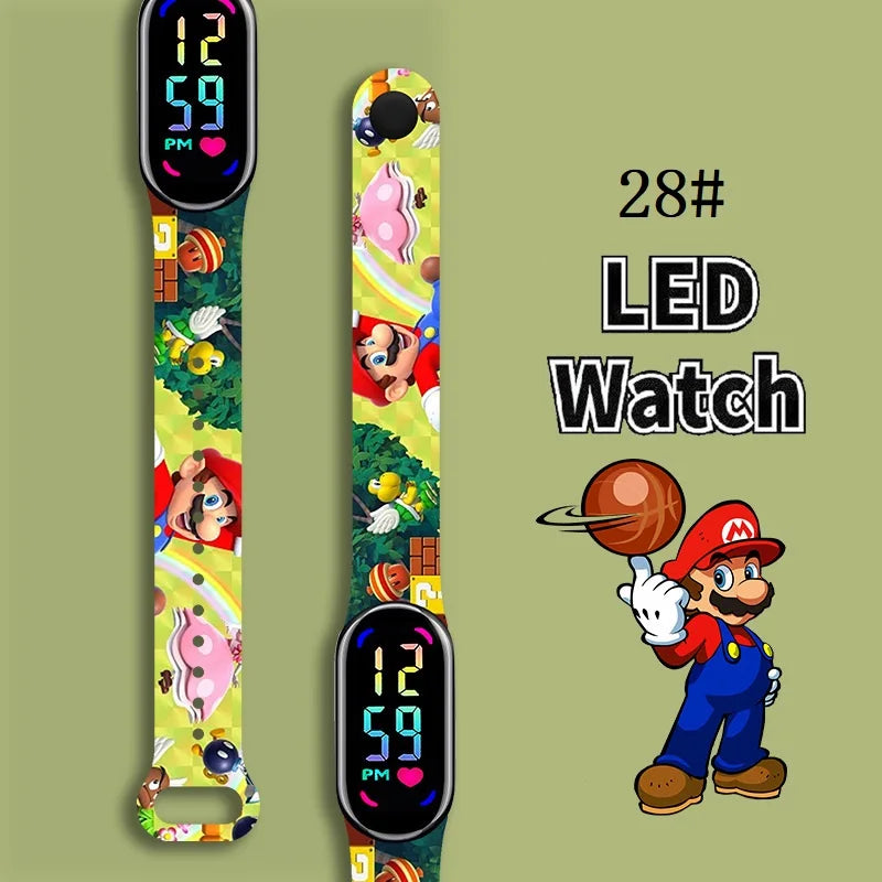 Kids LED Watch Touch Control Digital Watch Silicone Strap Waterproof Sport Wristwatch for Boys Girls Children Birthday Gift