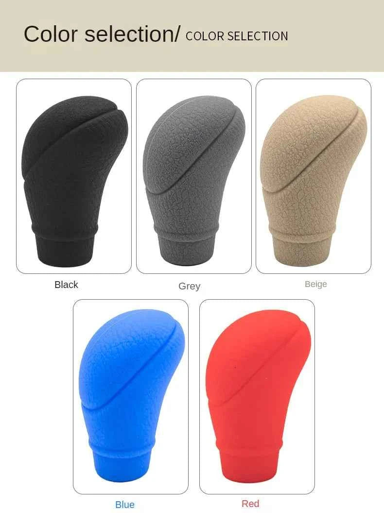 Universal Non-Slip Silicone Gear Shift Knob Cover Car Manual Transmission Protective Sleeve Auto Interior Accessories