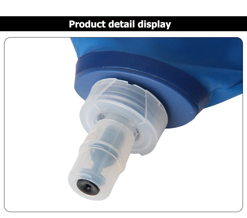 250ML/500ML Water Bottle Folding Soft Flask Sport Water Bottle Water Bag Collapsible Water Bottle Running Camping Hiking