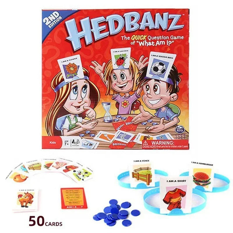Kids Funny Cards Board Game Toy Family Party Game Guess Who I Am Game Parent-Child Interactive Educational Toy Gift for Boy Girl