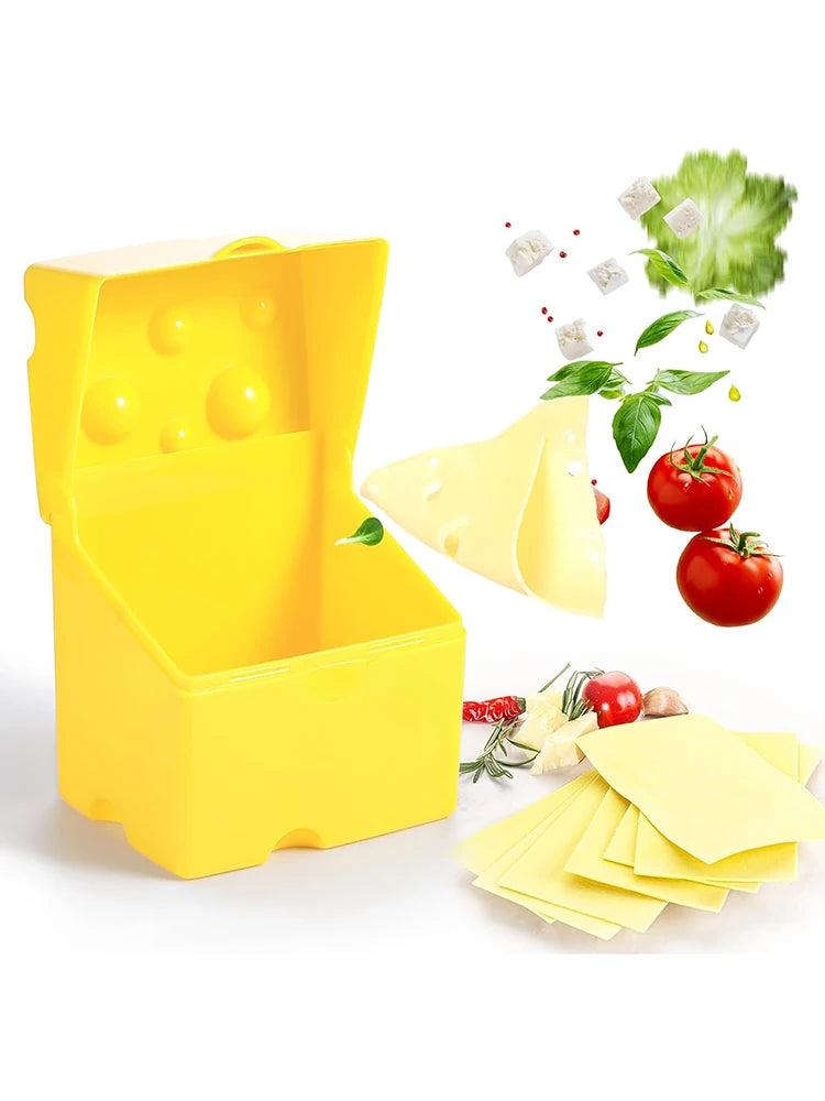 Clamshell Cheese Box, Household Kitchen Crisper, Butter, Cheese, Cheese Packaging Storage Box, Refrigerator Food Crisper Box