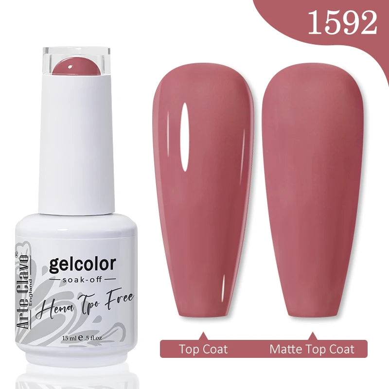 Arte Clavo TPO HEMA FREE Top Quality Discount Price 131 Colors Nail Gel Polish New Formula Nail Gel 15ml Bottle UV Gel Varnish