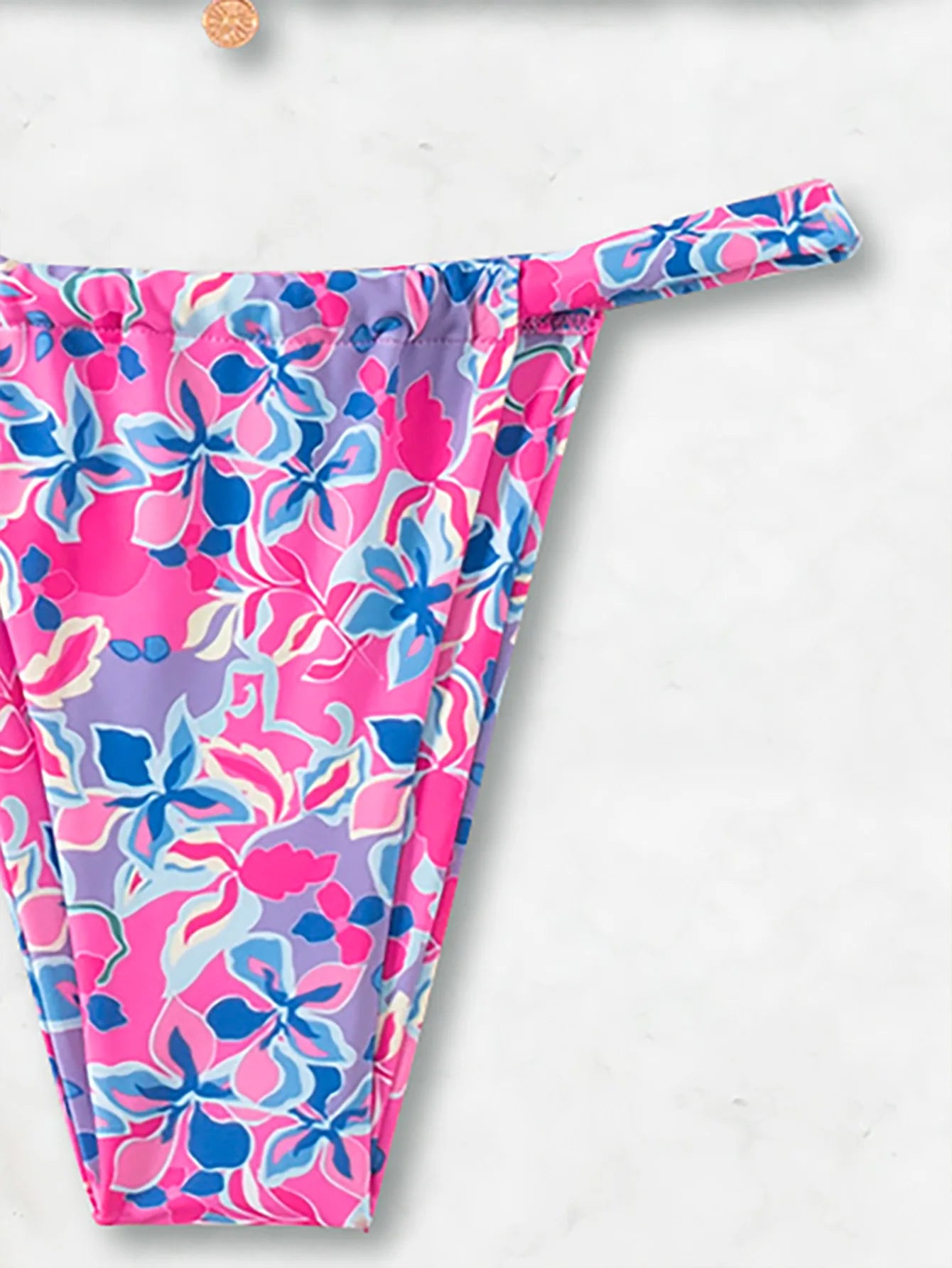 "2026 New Triangle Bikini Set - Floral Print Push Up Swimsuit & Brazilian Bottoms"
