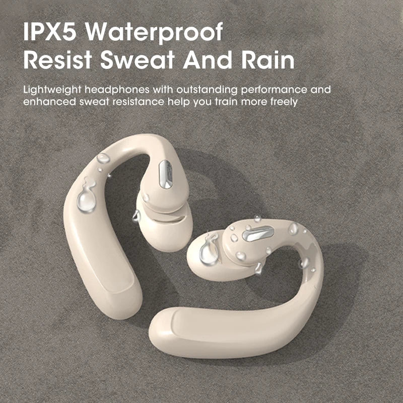 Wireless Bluetooth TWS Earbuds With Earhook & Mic