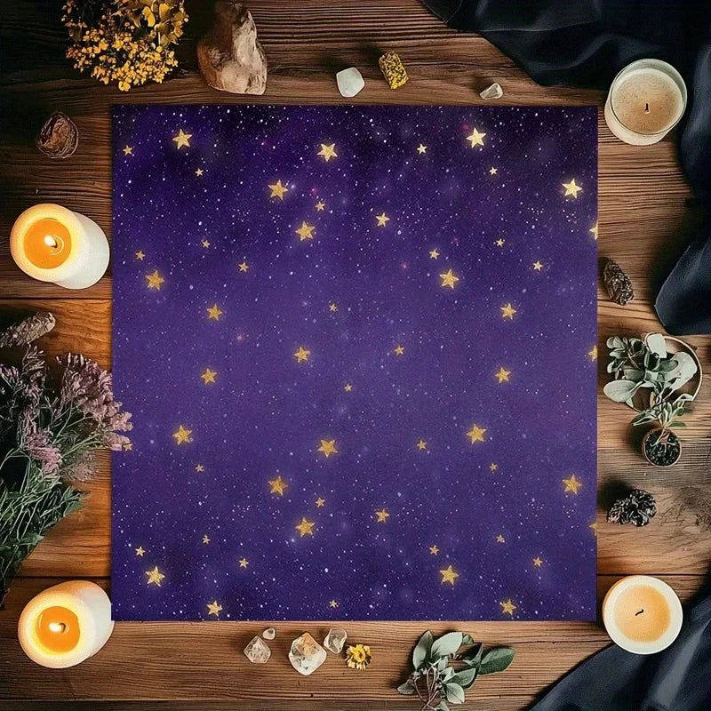 Starry Sky Design Tarot Tablecloth Altar Cloth Tarot Card Reading Home Decor Astrology Countertop Mat Home Decor